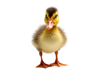 Adorable Baby Duckling: A Cute Close-Up Photo transparent background