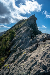 Stunning Peak Serration standing in the Jinguashi like a dinosaur, in New Taipei City, Taiwan.