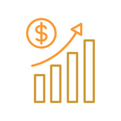 Financial Analytics Icon Design