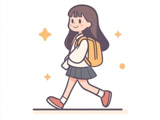 Obraz premium girl with a bag