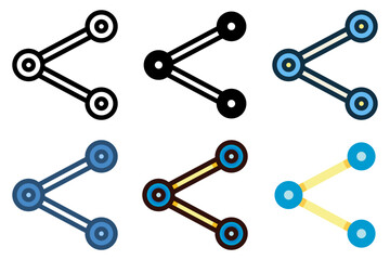 share link icon vector illustration