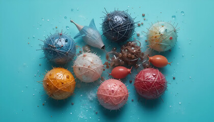 colorful easter eggs