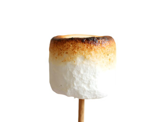 Roasted Marshmallow on a Stick: A Delicious Campfire Treat transparent background