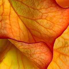 Closeup Abstract Orange Flower Petals Texture