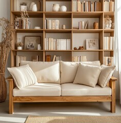 modern sofa isolated on white background