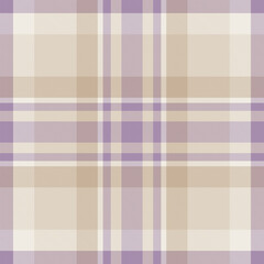 Elegant beige and lilac plaid pattern.  Subtle texture, perfect for textile design, website backgrounds, or stationery.  Evokes feelings of calm and sophistication.