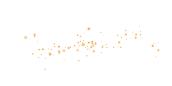 Glowing Spark Trail &mdash; Decorative Shimmer Texture in PNG Format