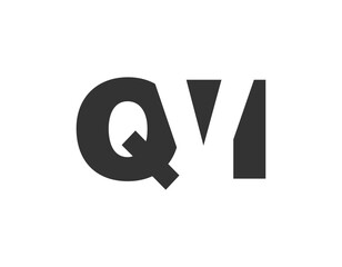 QVI logo design. Initial letter Q V I bold font style for tech startups, consulting, corporate branding. Creative company name, headlines typography identity, trendy logotype.