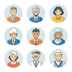 User Profile Pictogram Collection
