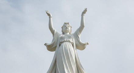 Naklejka premium statue of woman fortune in buddhist