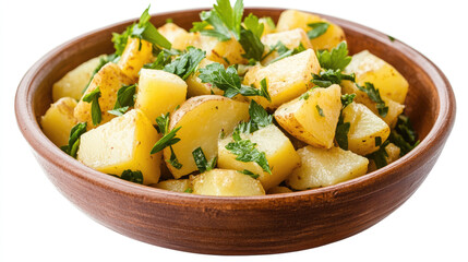 backed potatos with mint