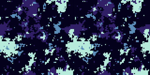 Abstract digital camouflage pattern in cool tones.  Perfect for backgrounds, textiles, and modern design projects.