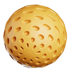 Abstract Wooden Sphere 3D Illustration