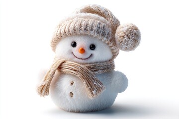 Obraz premium Snowman with Hat and Scarf
