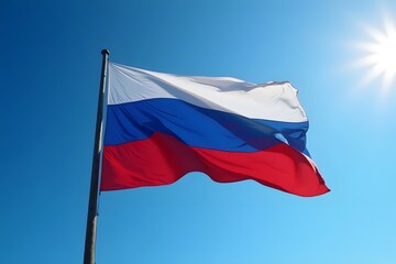 Naklejka premium The Flag of Russia