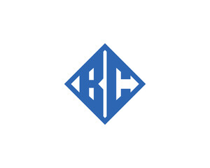 BC logo design vector template. BC