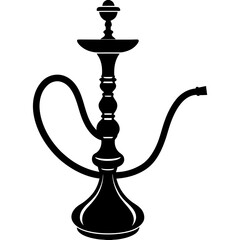 hookah isolated on white