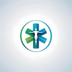 Fototapeta premium Medical logo design Digital,Medical logo pirmeam designe ai gnarater.