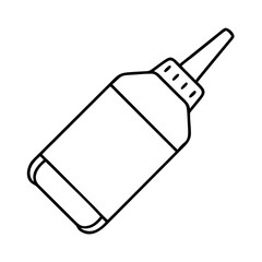 glue bottle icon, glue bottle line art - simple line art of glue bottle, perfect for glue bottle logos and icons