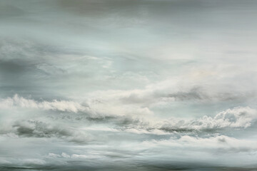 Obraz premium Dark Cloudy Sky Weather Painting