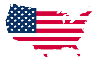 united states map with transparent background