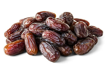 Isolated Medjool Dates on Transparent Background – Organic Sweet Chewy Dried Fruit from Morocco Rich in Fiber and Nutrients
