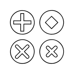 Obraz premium math symbols icon, math symbols line art - simple line art of math symbols, perfect for math symbols logos and icons