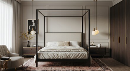 Elegant Master Bedroom Interior Design: A Luxurious Sanctuary