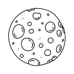 moon surface texture icon, moon surface texture line art - simple line art of moon surface texture, perfect for moon surface texture logos and icons