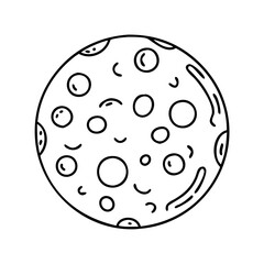 moon surface texture icon, moon surface texture line art - simple line art of moon surface texture, perfect for moon surface texture logos and icons