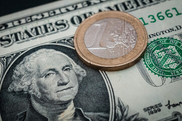 Porträt auf der 1 US Dollar Banknote