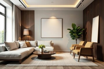 Subtle repeating pattern of interior design elements; elegant and sophisticated , lines, style