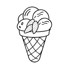 pistachio ice cream icon, pistachio ice cream line art - simple line art of pistachio ice cream, perfect for pistachio ice cream logos and icons
