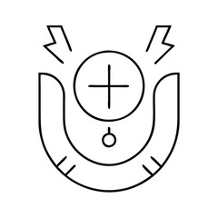 positive energy symbol icon, positive energy symbol line art - simple line art of positive energy symbol, perfect for positive energy symbol logos and icons