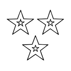 red white and blue stars icon, red white and blue stars line art - simple line art of red white and blue stars, perfect for red white and blue stars logos and icons