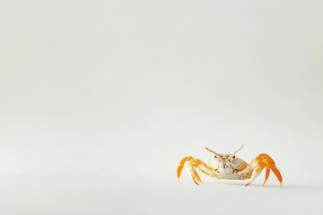 single crab animal with a copy space