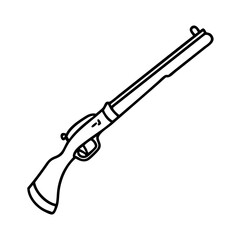 revolutionary war musket icon, revolutionary war musket line art - simple line art of revolutionary war musket, perfect for revolutionary war musket logos and icons