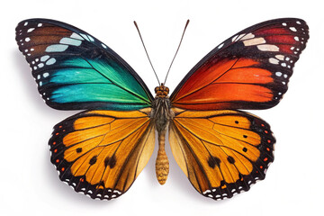 Fototapeta premium Butterfly with White Background for Design 