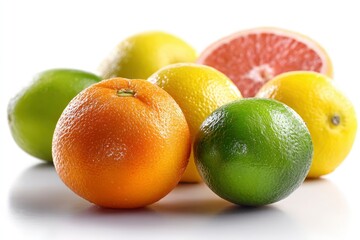 Citrus Fruits Still Life Orange Lemon Lime Grapefruit
