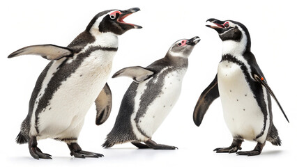 Obraz premium Penguin Graphic White Backdrop 