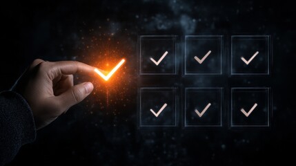 Success checkmark icon highlighting completion - ideal for task management and productivity.