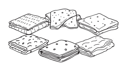 Electric Blanket line art contemporary illustration for cozy atmosphere