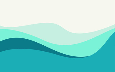 Abstract water wave design background. summer background vector