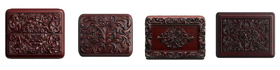 Ornate carved wooden decorative frames