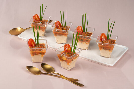 Verrine tomate traiteur