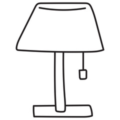 Lamp Line Art