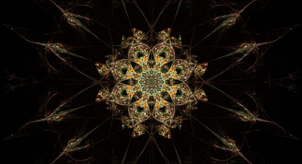 symmetrical pattern illustration abstract vector design banner logo symbol art