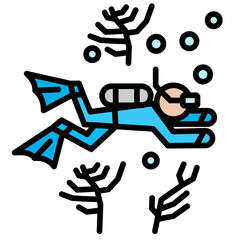 Underwater Tour Icon