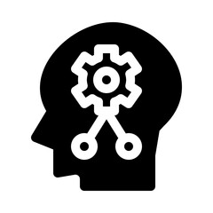 Mindset Coaching glyph icon