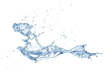 Water splashing isolated on white background 